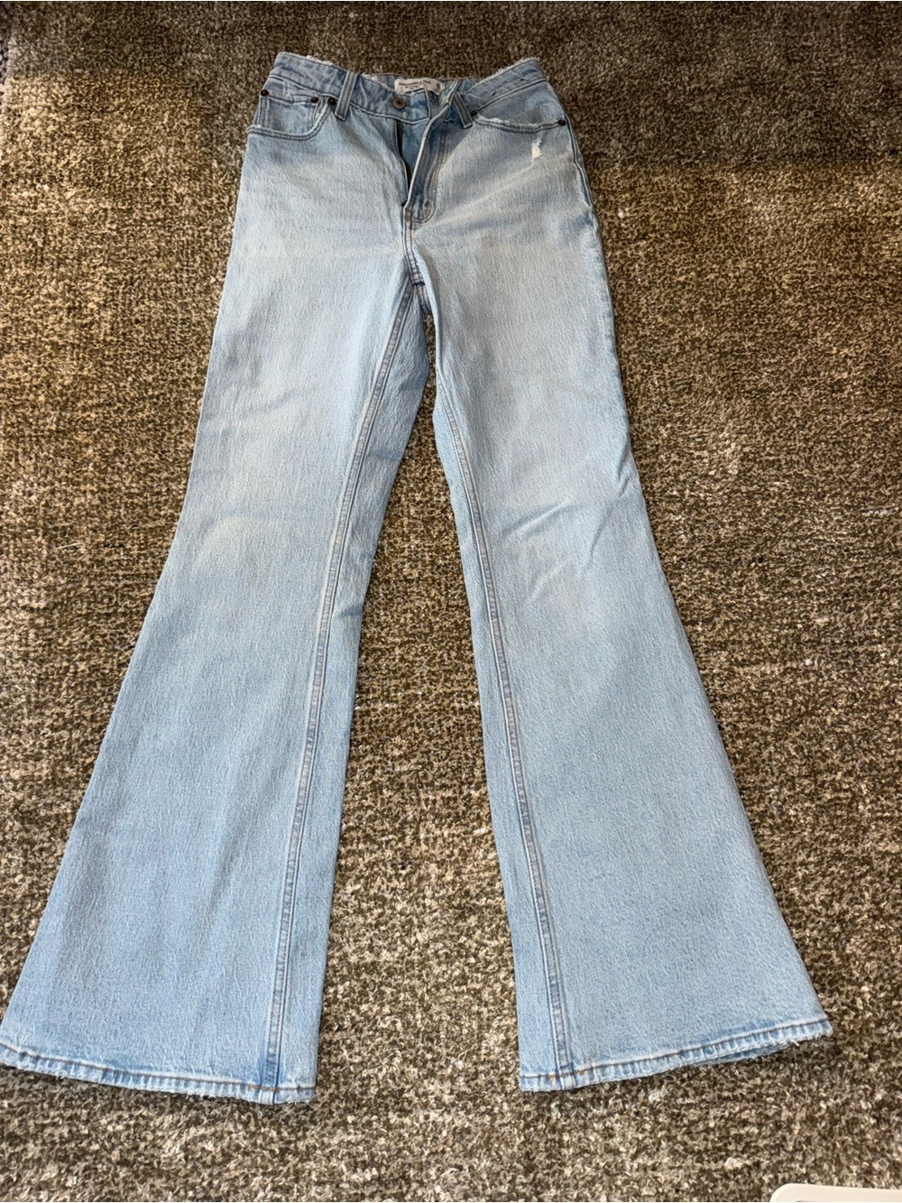Abercrombie & Fitch Light Wash Boot Cut Jeans Curve Love